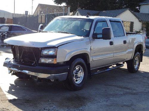 2007 chevrolet silverado 2500hd lt1 crew cab 4wd damaged salvage loaded l@@k!!