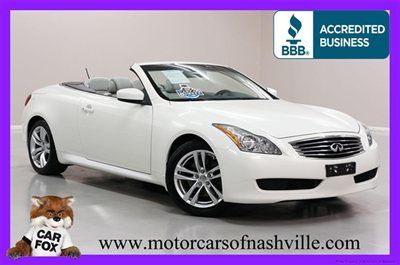 7-days *no reserve* '09 g37 conv nav bose warranty best deal must go