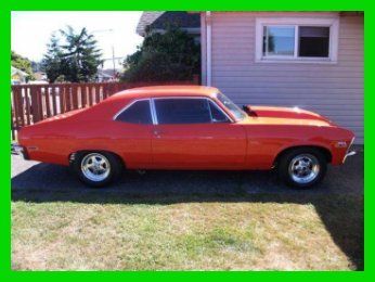 1971 chevy nova pro street 406 small block automatic  orange