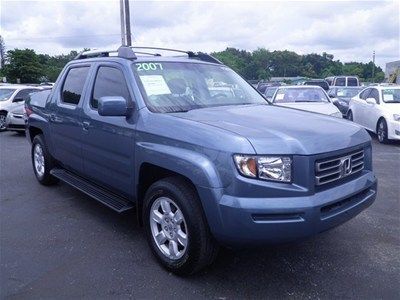 2007 honda ridgeline rtl 3.5l auto blue leather sunroof