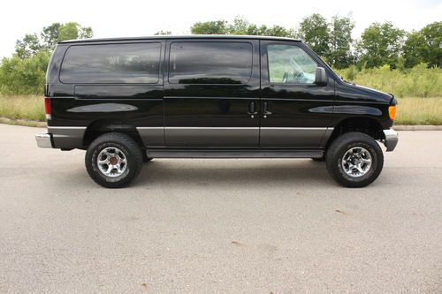 2004 ford econoline 4x4 quigley conversion 4 wheel drive van, leather, loaded