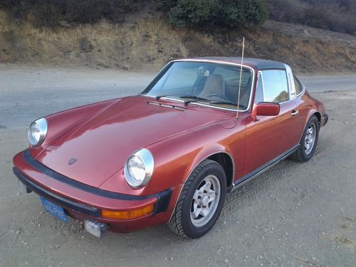 1976 porsche 911 s targa original california blue plate survivor