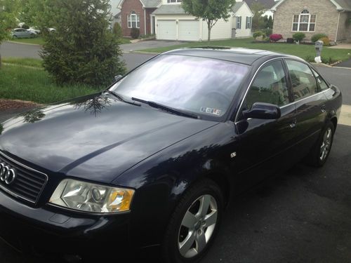 2003 awd audi a6 blue with beige leather base sedan 4-door 3.0l