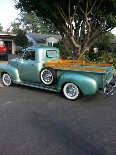 1949 chevy chevrolet truck 3100 green excellent condition restored