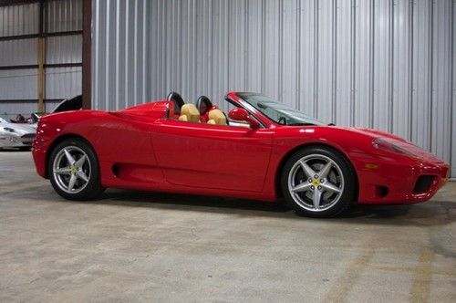2003 ferrari 360 spider, 2 owners, gated 6-speed manual, just had major service