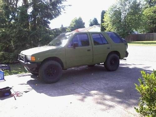 4x4,zombie crushing,shtf war wagon, 1992 isuzu rodeo v-6