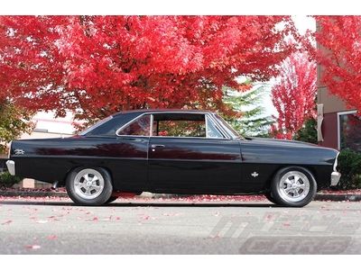 1966 chevrolet nova - tuxedo black - roller cam aluminum heads 383 stroker!