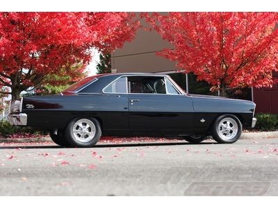 1966 Chevrolet Nova - Tuxedo Black - Roller Cam Aluminum Heads 383 Stroker!, image 5