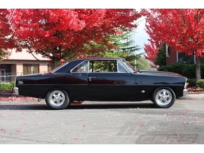 1966 Chevrolet Nova - Tuxedo Black - Roller Cam Aluminum Heads 383 Stroker!, image 8
