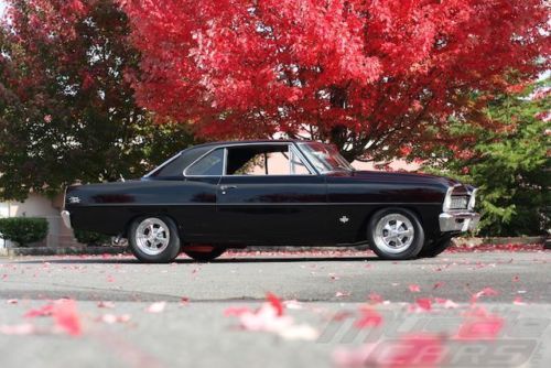 1966 Chevrolet Nova - Tuxedo Black - Roller Cam Aluminum Heads 383 Stroker!, image 9