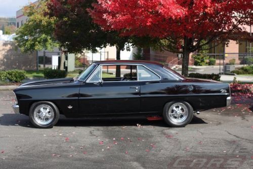 1966 Chevrolet Nova - Tuxedo Black - Roller Cam Aluminum Heads 383 Stroker!, image 11