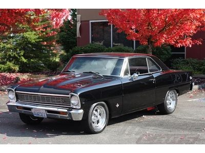 1966 Chevrolet Nova - Tuxedo Black - Roller Cam Aluminum Heads 383 Stroker!, image 15