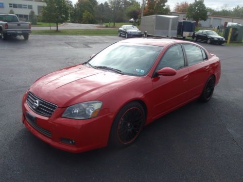 2005 nissan altima ser se-r 4dr sedan v6 6 speed manual leather sunroof dvd se