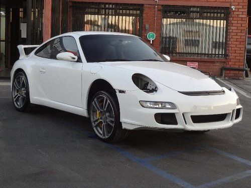 2008 porsche 911 gt3 damaged salvage runs! cooling good only 23k miles rare l@@k