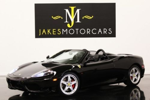 2004 360 spider f1, black/black, only 5900 miles, highly optioned, pristine car!