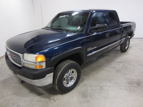 02 gmc sierra 2500 6.6l v8 4x4 duramax diesel crew cab long bed co owned 80 pics