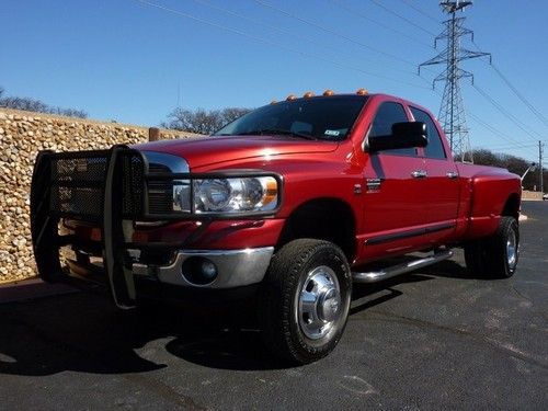 07 ram 3500 drw 4wd slt 5.9l-cummins dually loaded leather xnice 20+mpg tx!