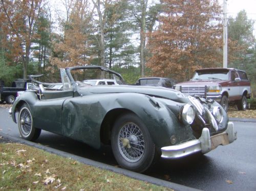 Jaguar 1955 xk140mc drop head coupe manual with overdrive