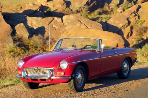 Classic 1964 mgb. tartan red. 100+ photos. no reserve