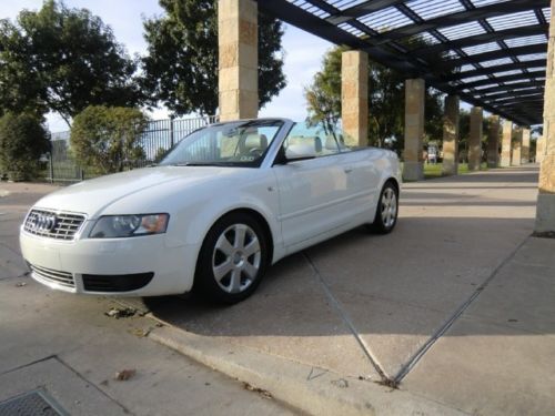 2006 a4 convertible,1 owner texas car,only 41k miles,leather,premium,clean
