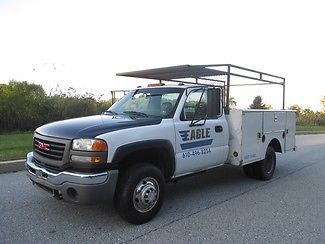 Gmc sierra 3500 work truck ladder rack tool box runs great clean truck buy now