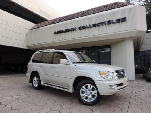 White lx470 four wheel drive loaded financing no reserve navigation