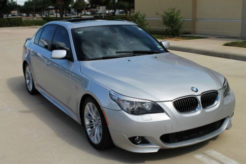 2010 bmw 535i m sport package, silver exterior, navigation,sunroof, no reserve