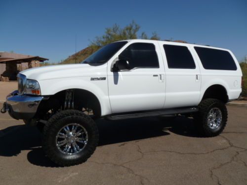 00 excursion 4x4 7.3 diesel big lift 38&#039;s on  20&#039;s big power leather carfax cert