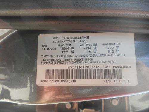 2001 Mazda 626 Gas Efficient, 4 cyl. auto transmission, image 20