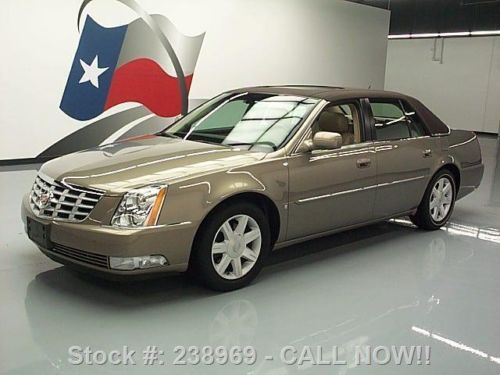 2006 cadillac dts luxury canvas top sunroof leather 47k texas direct auto