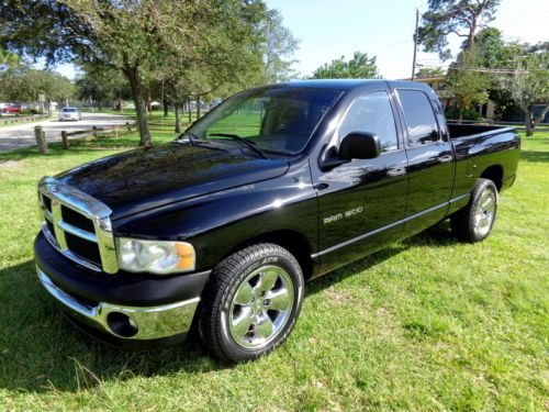 Florida 03 ram 1500 slt 4-door crew 1-owner clean carfax 20&#034; chrome wheels 4.7l