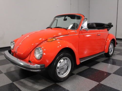 Clean southern bug, red w/black convertible top, new carb, clean resto