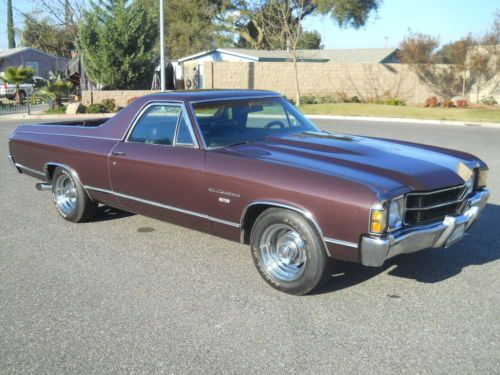 1972 chevrolet el camino 1 family owned, rare z02, (2 tone) low reserve, no rust