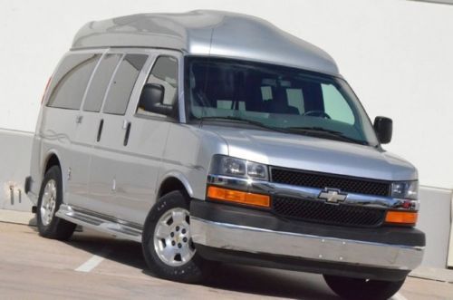 2010 chevy express hi-top conversion handicap van  lthr/ flat tv $599 ship