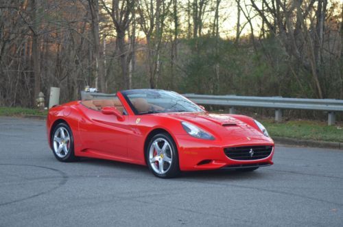 2010 ferrari california 10k miles loaded rosso corsa paint