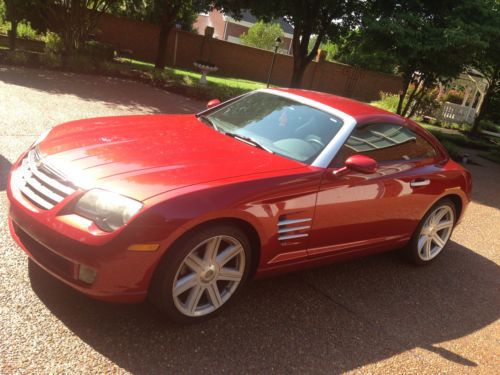 2005 chrysler crossfire - red - low miles - garage kept