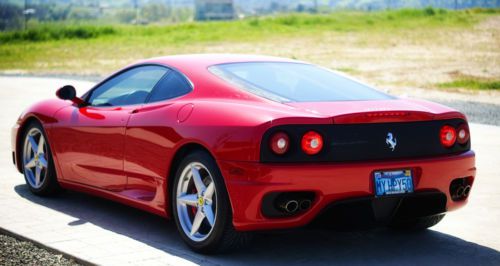 Ferrari red over tan leather f1 360 modena in great condition
