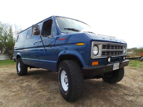 1978 ford e-250 quadravan 4x4, four wheel drive ,  adventure wagon