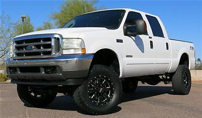 No reserve 2004 ford f350 diesel crew xlt 4x4 short bed az clean no rust!!!!!!!!