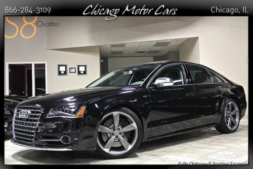 2014 audi s8 quattro msrp $129k+ black loaded navigation carbon fiber perfect!