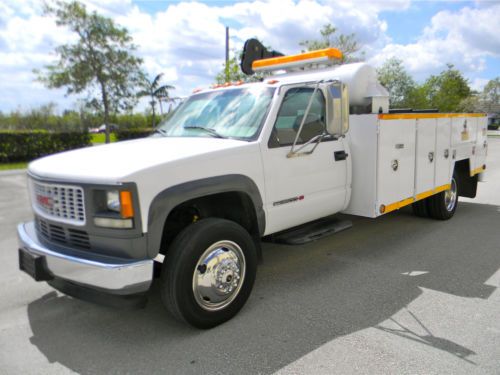 GMC CHEVY 3500 HD DIESEL MECHANICS UTILITY SERVICE IMT HYD. 6000 LB CRANE TRUCK, image 5