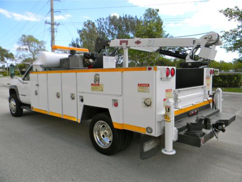 GMC CHEVY 3500 HD DIESEL MECHANICS UTILITY SERVICE IMT HYD. 6000 LB CRANE TRUCK, image 10