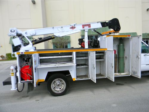GMC CHEVY 3500 HD DIESEL MECHANICS UTILITY SERVICE IMT HYD. 6000 LB CRANE TRUCK, image 11