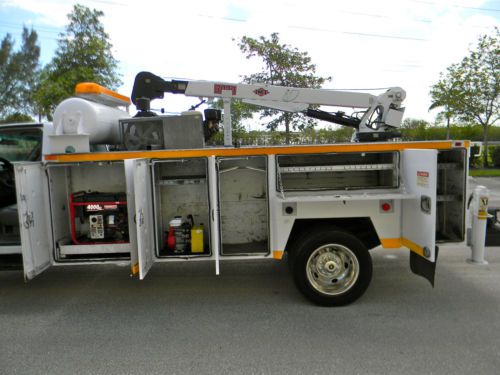 GMC CHEVY 3500 HD DIESEL MECHANICS UTILITY SERVICE IMT HYD. 6000 LB CRANE TRUCK, image 14