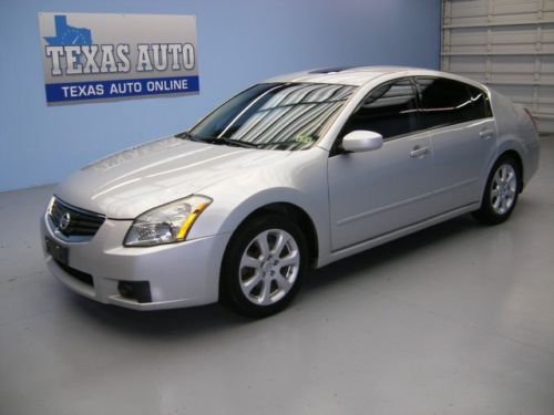 We finance!!!  2007 nissan maxima 3.5 sl pano roof heated leather 43k texas auto