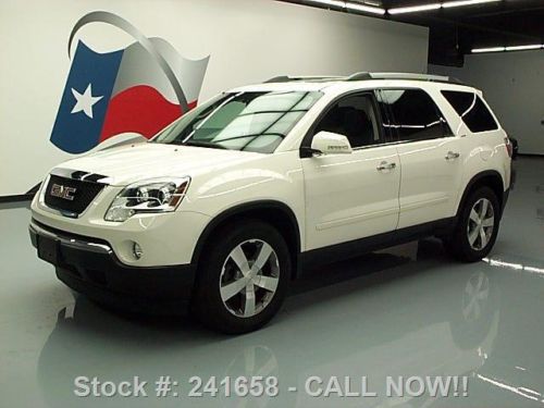 2011 gmc acadia slt awd dual sunroof dvd rear cam 36k texas direct auto