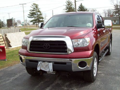 Find used 2008 Toyota Tundra Double Cab 4x4 with 8'2" Boss V-Plow in