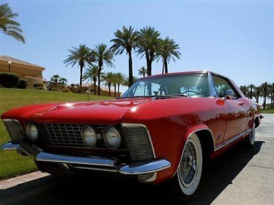 1963 buick riviera matching numbers california black plate selling no reserve!