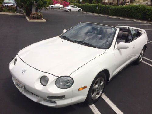 1999 toyota celica gt convertible white rare low mileage