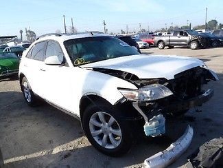 03&#039; white fx salvage title suv